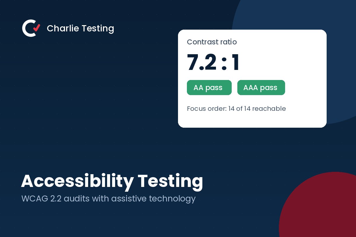 Accessibility testing contrast ratio result passing WCAG AA and AAA